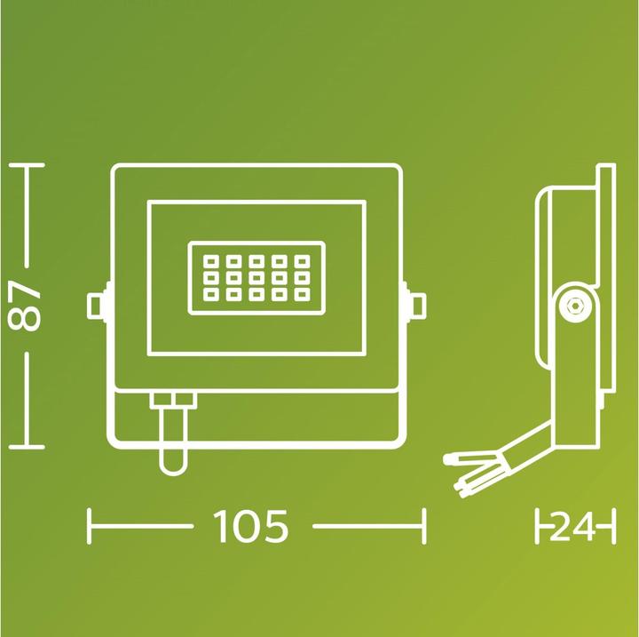 Actual product image Philips Outdoor Flutlicht Lois (950 lm, IP65)