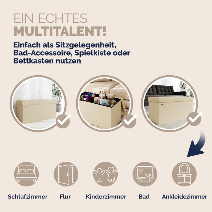 Produktbild Casaria Sitztruhe (76 cm)