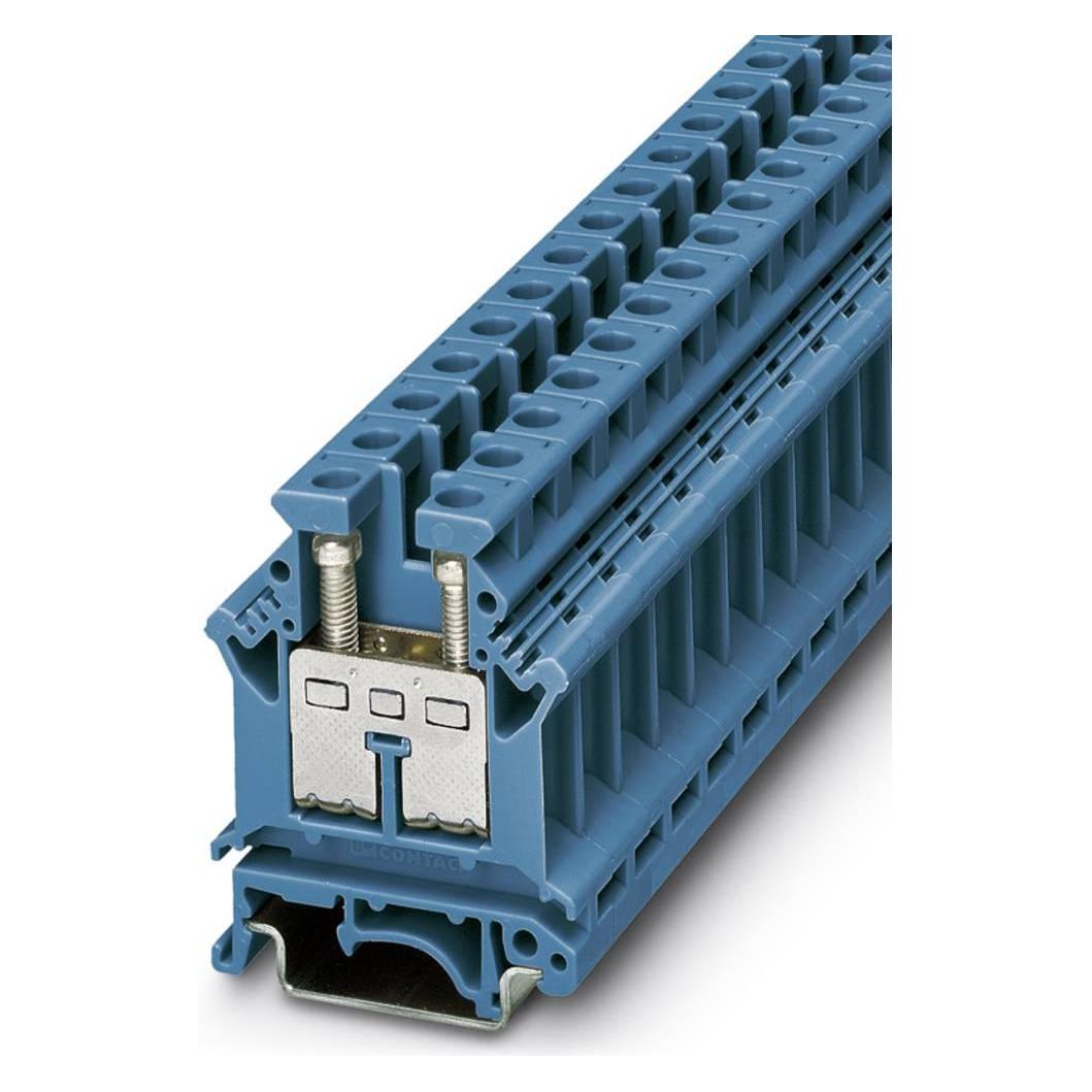 Phoenix Contact Doorvoerklem UK 16 BU Blauw 50 stuks., Kabels + Stekkers, Blauw