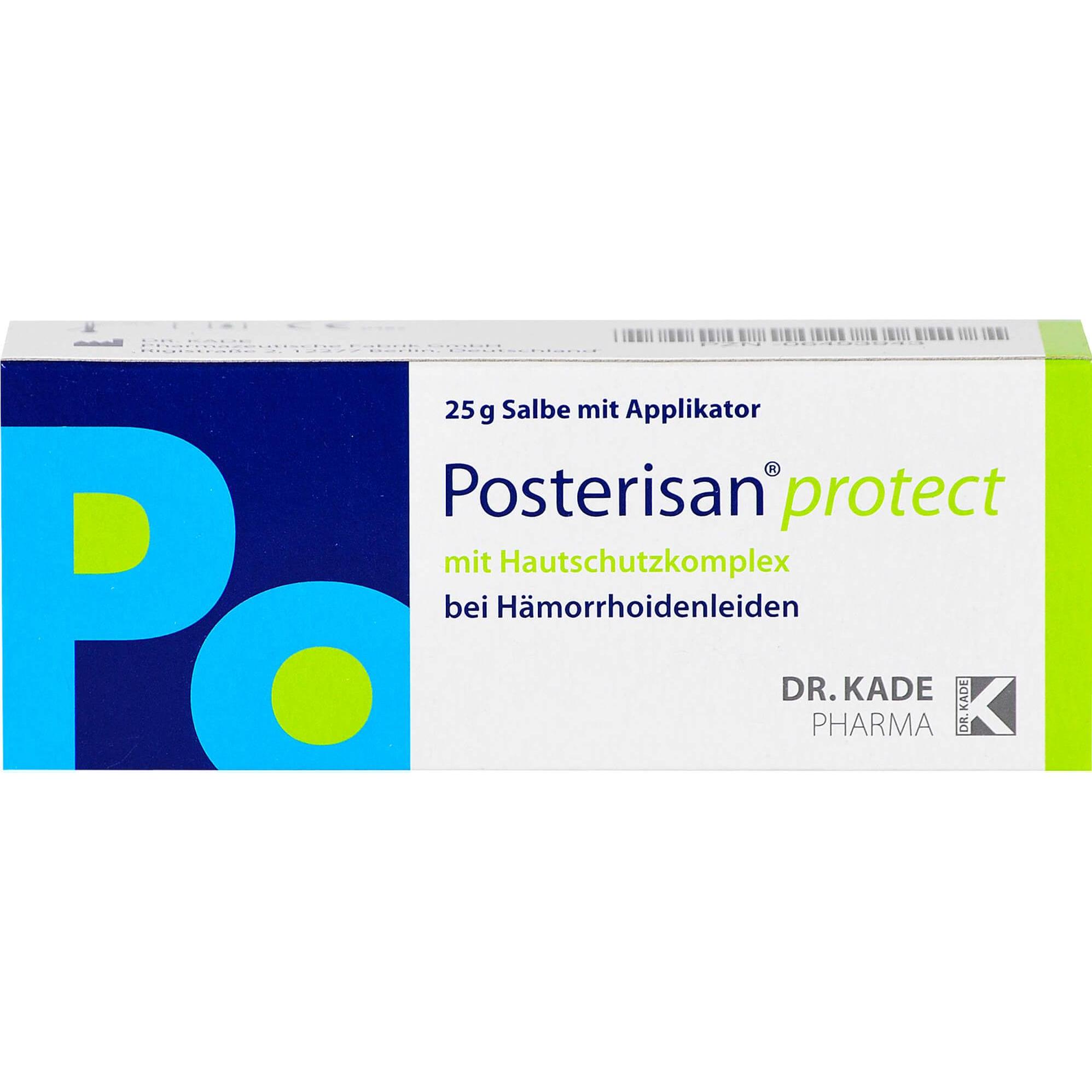 Thumbnail - Posterisan, Intimpflege, protect bei Hämorrhoidenleiden Salbe mit Applikator, 25 g Salbe (Intimwaschlotion)