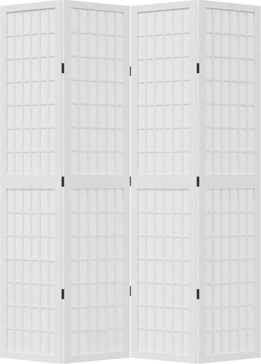 Valeurs nutritives et ingrédients vidaXL Séparation de pièce Paravent Paroi espagnole 4 pcs. blanc bois massif