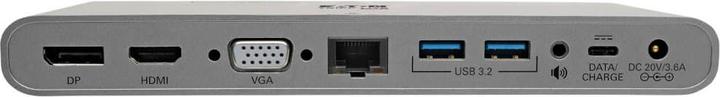 Actual product image Eaton USB-C Dock Triple Display - 4K HDMI/DisplayPort VGA USB 3.2 Gen 1 USB-A/USB-C Hub Gb (USB-C)