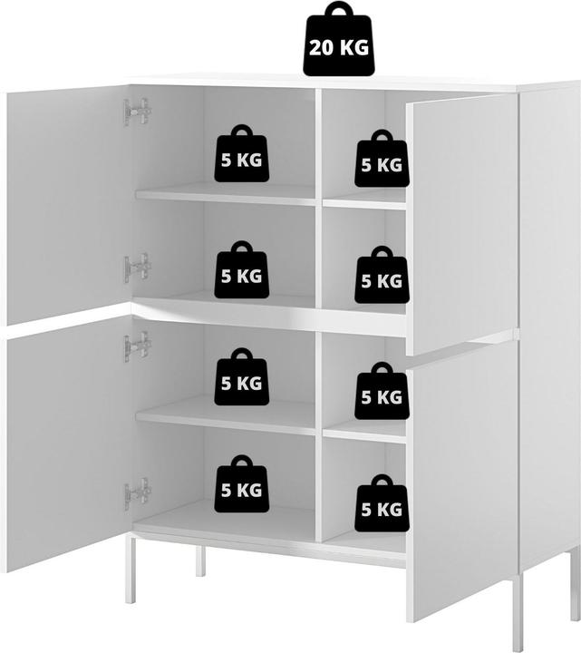 Produktbild Selsey Bemmi (100 x 35 x 122 cm)