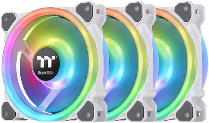 Actual product image Thermaltake Riing Trio 12 RGB Radiator Fan White TT Premium Edition (120 mm, 3x)