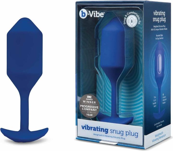 Produktbild B-Vibe Vibrating Snug Plug 3 (L) Blue