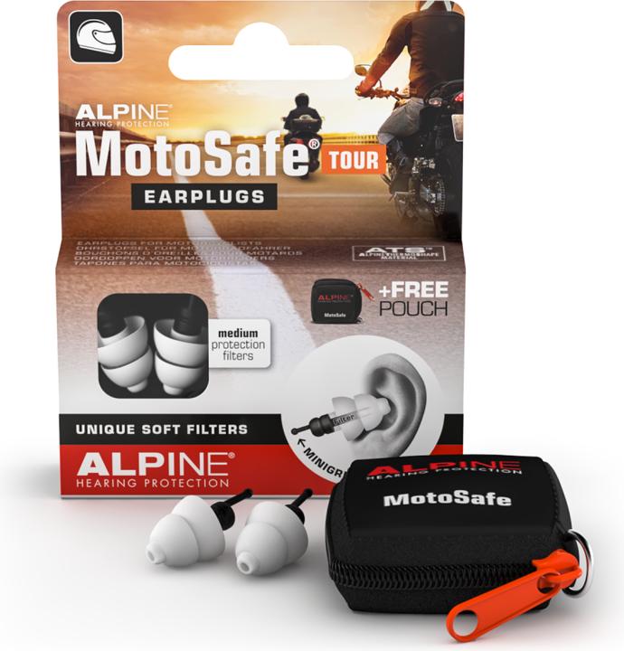 Image du produit Alpine MotoSafe Tour, bouchons d'oreille (2 x)