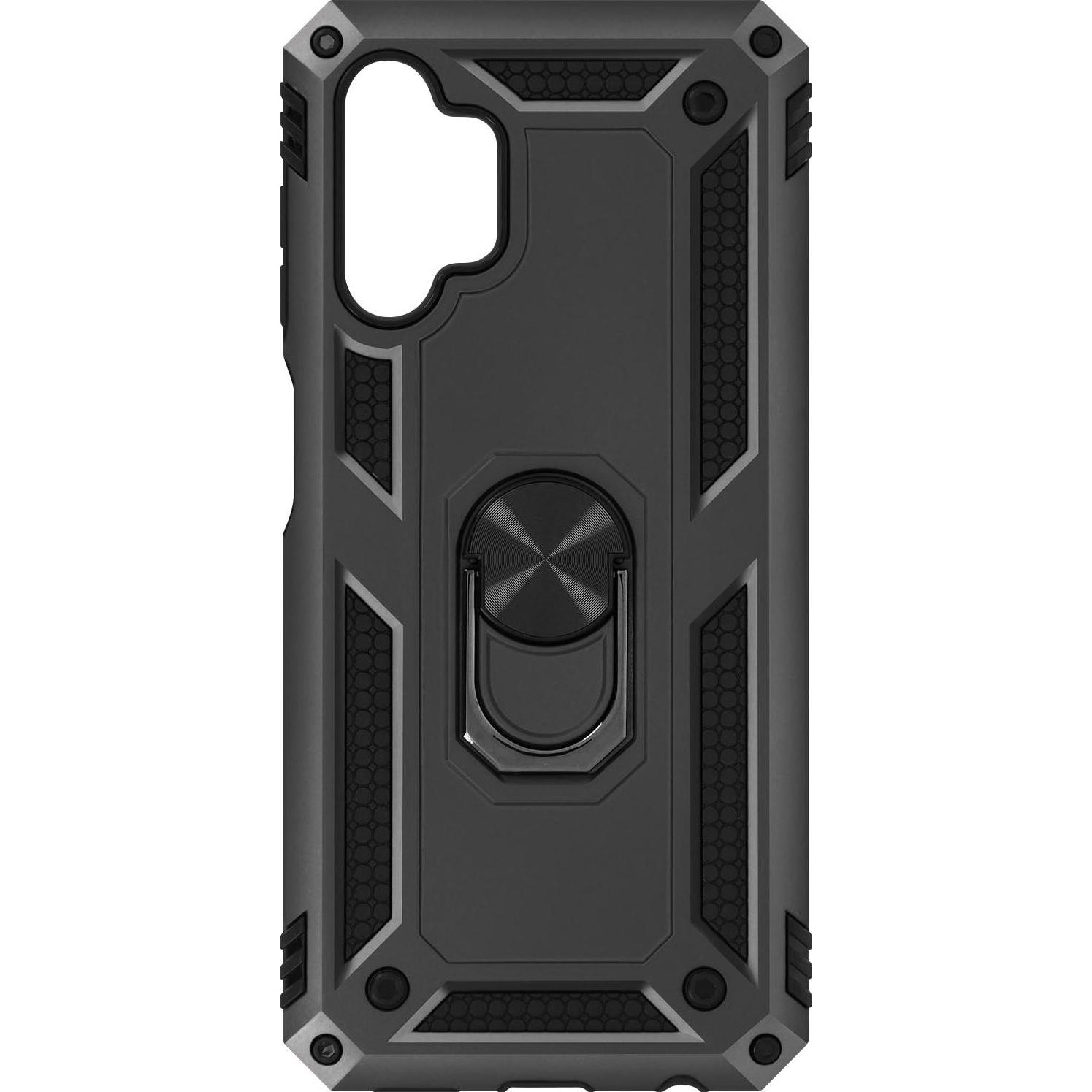Avizar stossfeste Handyhülle mit Ring Series (Samsung Galaxy A13), Smartphone Hülle, Schwarz