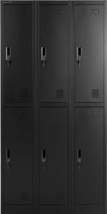 Produktbild Fromm & Starck Spindschrank Schliessfachschrank Metallschrank abschliessbar 6 Spinde 200 kg (90 x 45 cm)