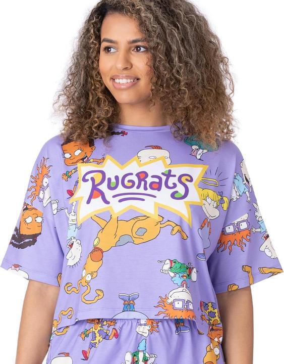 Actual product image Rugrats Womens/Ladies All-Over Print Short Pyjama Set (L)