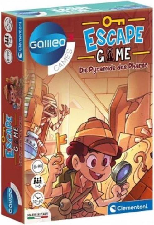 Actual product image Clementoni Galileo Escape The Pyramid of the Pharaoh (German)