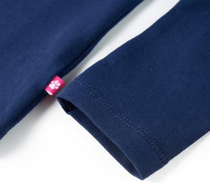 Produktbild vidaXL Kinder-Langarmshirt Marineblau 140,Material: 95 % Baumwolle (140)