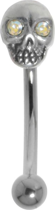 Produktbild Bijouteria Augenbrauenpiercing (Chirurgenstahl 316L, Kristall, Silber 925)