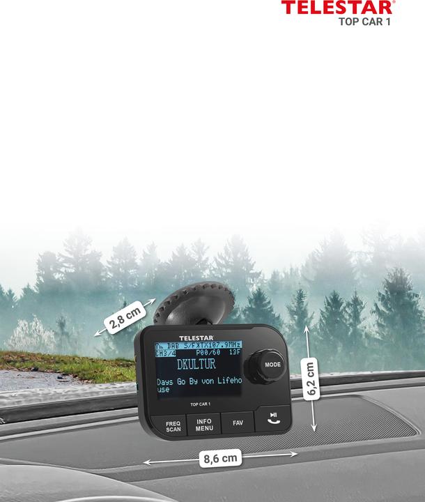 Produktbild Telestar Top Car 1 (Stabantenne, UKW / MW / LW, DAB/ DAB+)