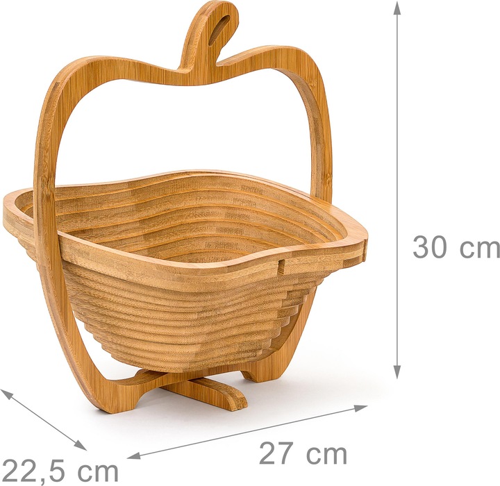 Produktbild Relaxdays Faltkorb Apfel (29.5 x 22.5 x 27 cm)