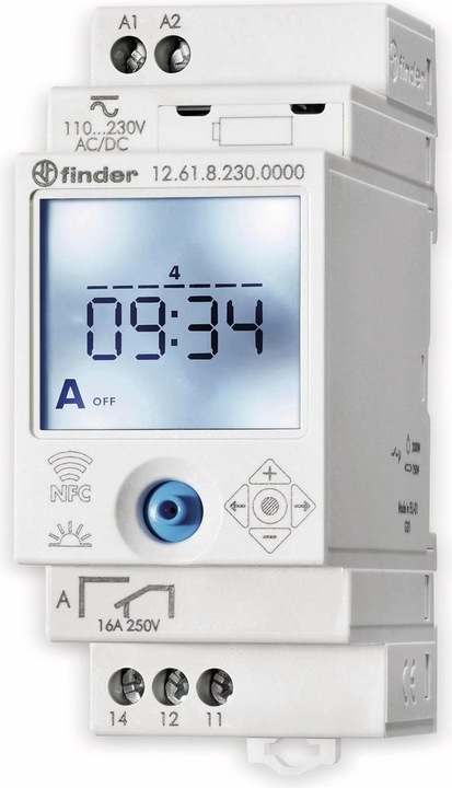 Actual product image Finder Timer for top-hat rail B