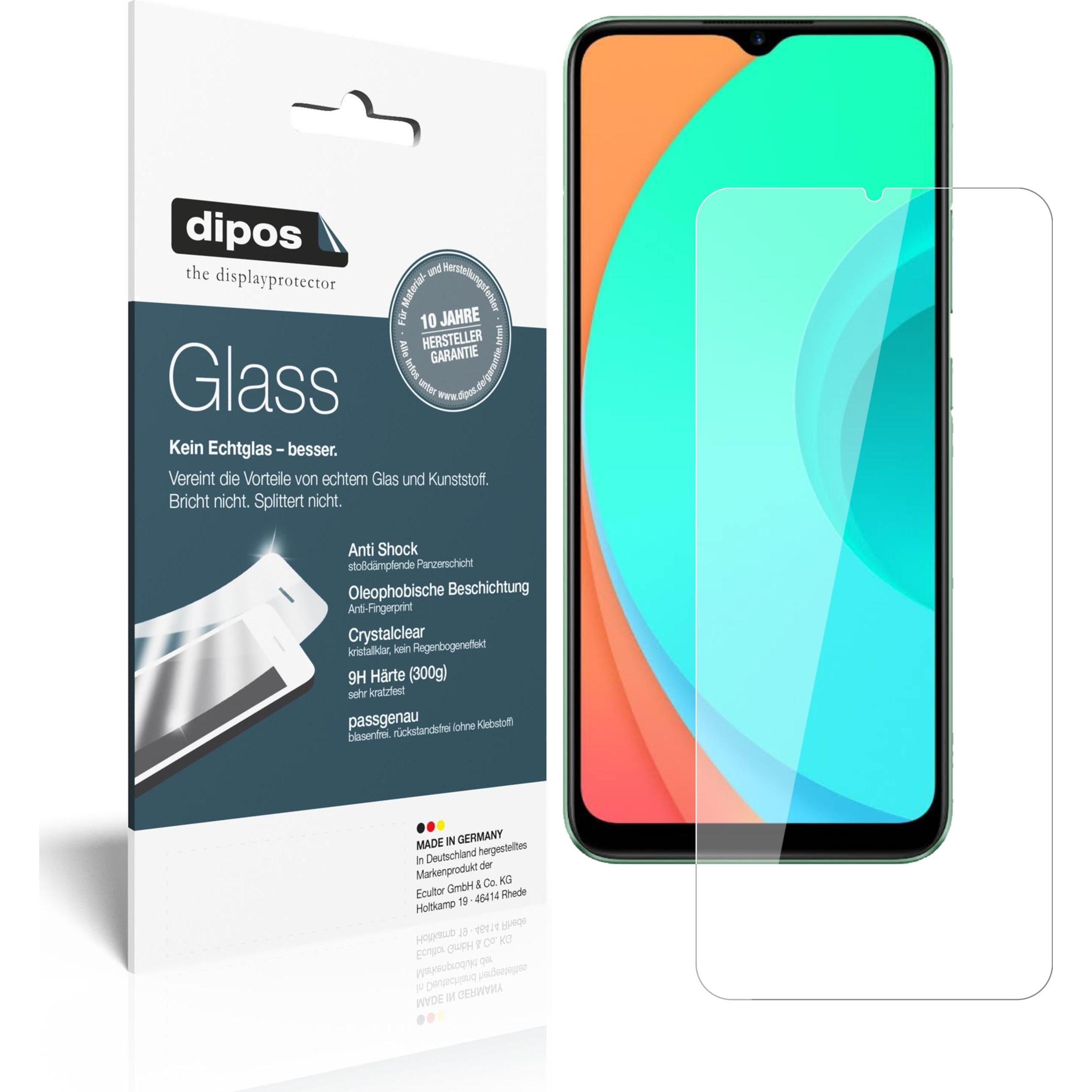Dipos Displayschutz Anti-Shock (2 Stück, Realme C11), Smartphone Schutzfolie, Transparent