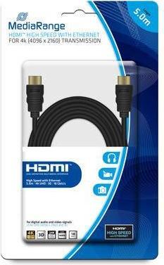 Actual product image MediaRange HDMI – HDMI (5 m, HDMI)