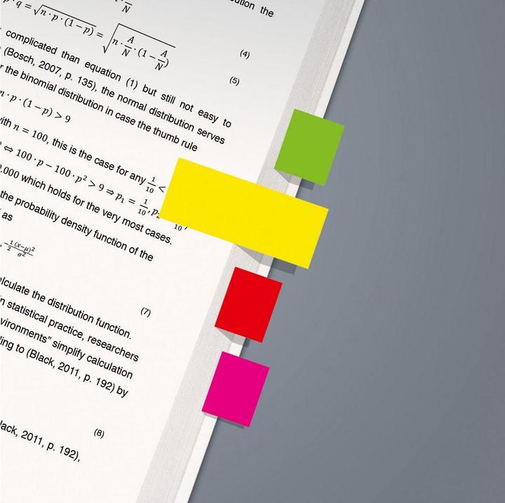 Actual product image Sigel Sticky notes neon (20 x 50 mm)