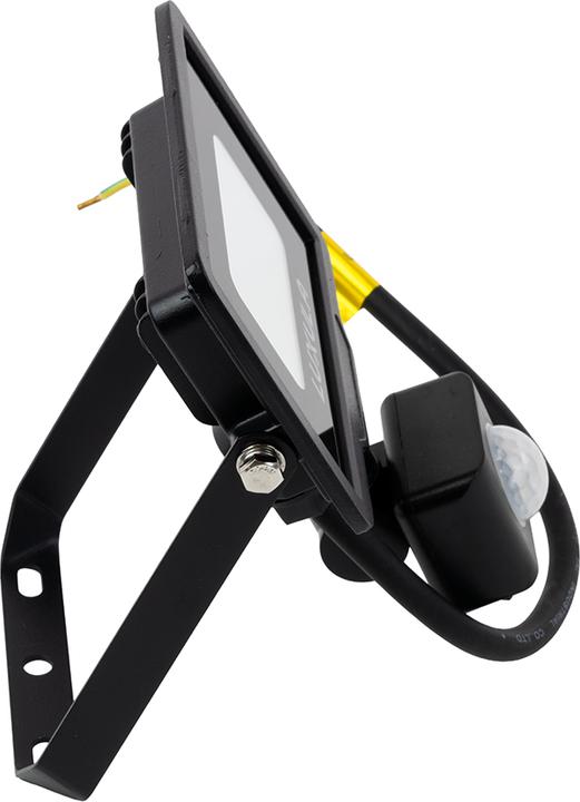 Actual product image Luxula LED floodlight with motion detector, EEK: F, 10W, 1000lm, 4000K, black (1000 lm, E10, IP65)