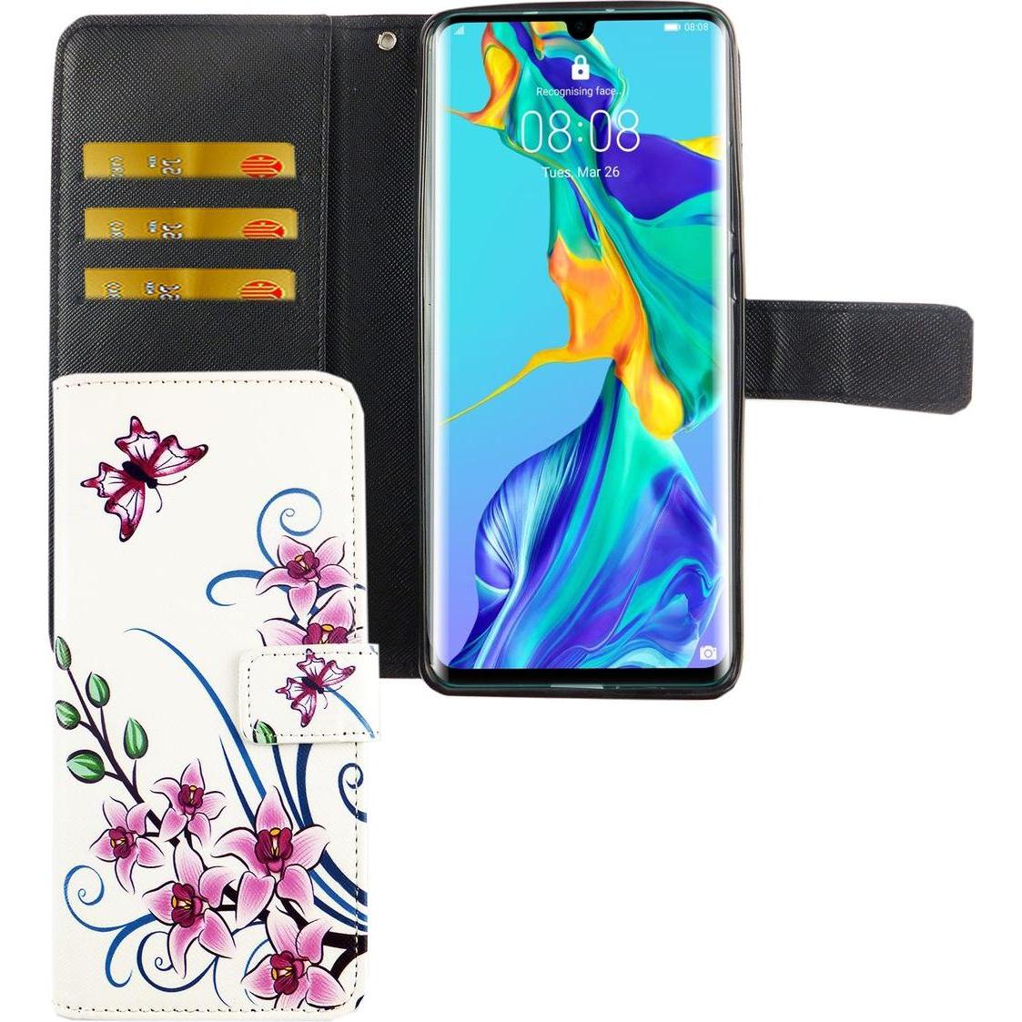 Thumbnail - König Design Hülle Handy Schutz für Huawei P30 Pro Case Cover Tasche Wallet Etui Handyhülle (Huawei P30 Pro), Smartphone...
