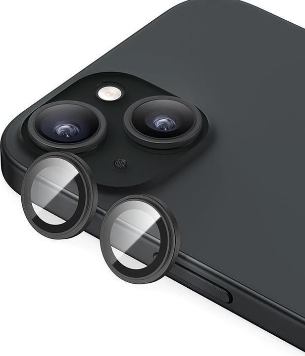 Produktbild Benks GlassWarrior Kamera Abdeckung iPhone 15 / 15 Plus - Schwarz (1 Stk., Apple iPhone 15, Apple iPhone 15 Plus)