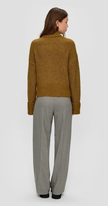 Produktbild s.Oliver Strickpullover Strickpullover mit Rollkragen (S, XS)