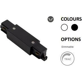 Powergear, Accessori per illuminazione, 3PH Verbinder Gerade Schwarz