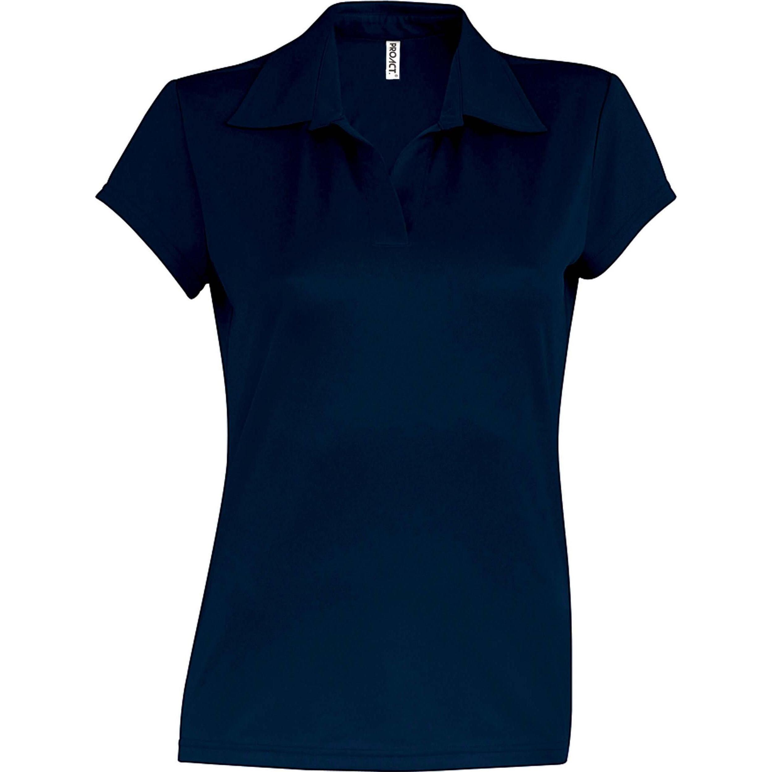 Proact, Damen, Shirt, Damen Poloshirt mit kurzen Ärmeln Sport, Blau, (XS)