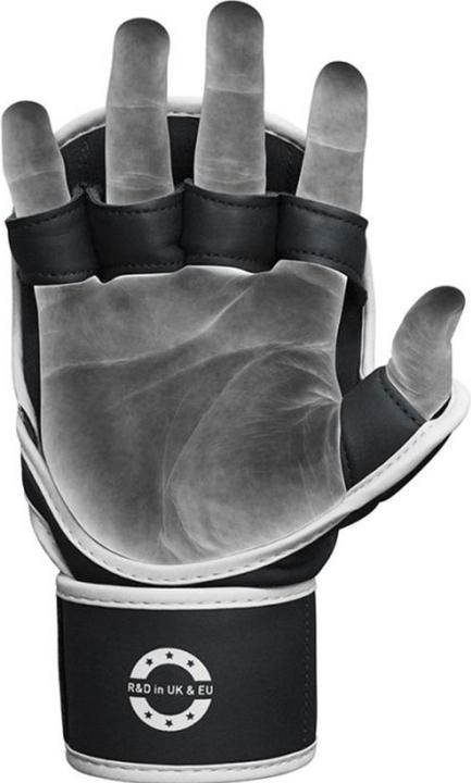 Actual product image Rdx Grappling Gloves Shooter F6 Matte White Plus-L/XL (L, XL)