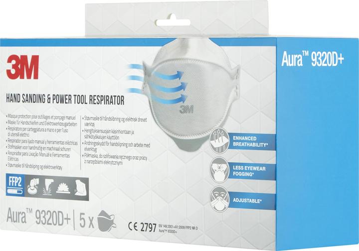 Actual product image 3M Respirator 9320PRO5 (FFP2, 5 x)