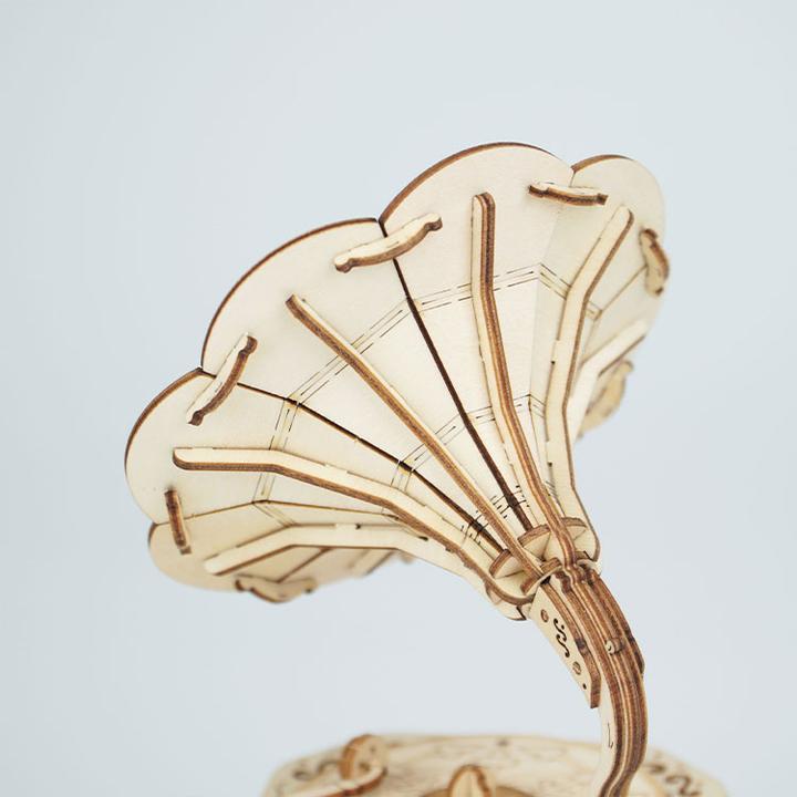 Produktbild Robotime Rolife 3D Holzpuzzle Grammophon 122 Teile