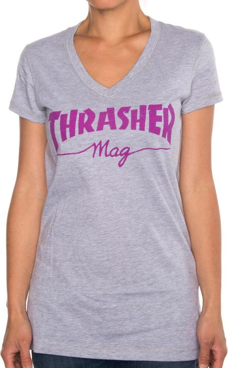 Produktbild Thrasher Girl Mag Logo V-Neck T-Shirt (S)