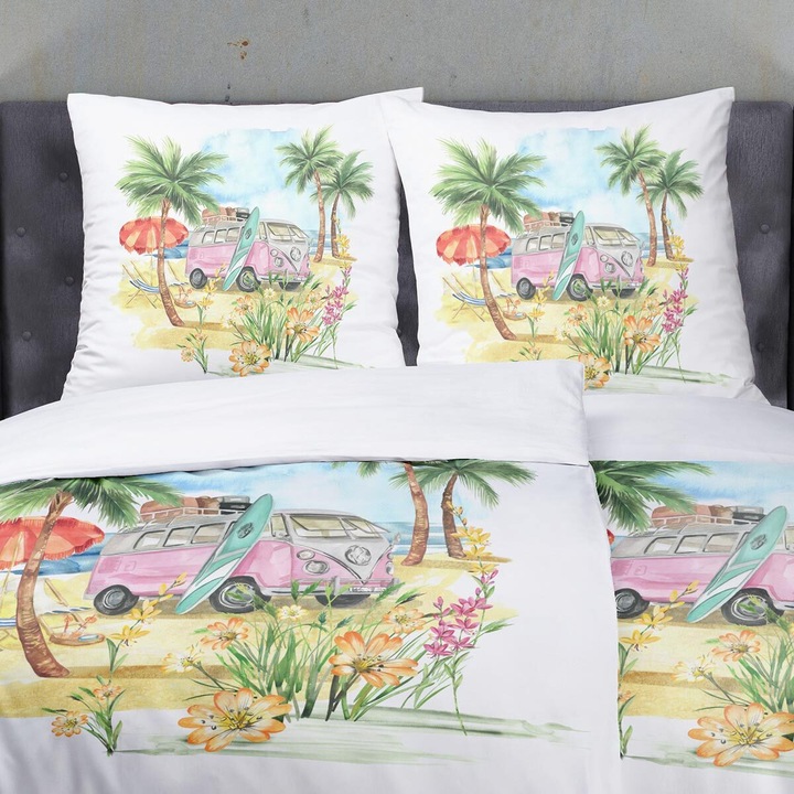 Immagine prodotto Traumschlaf Camper (Set di biancheria da letto, 155x200 cm + 80x80 cm)
