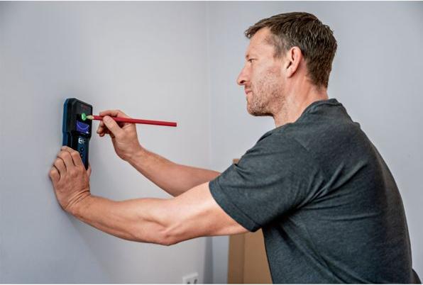 Produktbild Bosch Professional Ortungsgerät GMS 120-27 mit Tasche 2 x 1,5 V LR6-Batterie (AA)