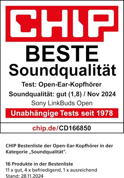 Actual product image Sony LinkBuds Open (No noise cancellation, 8 h, Wireless)