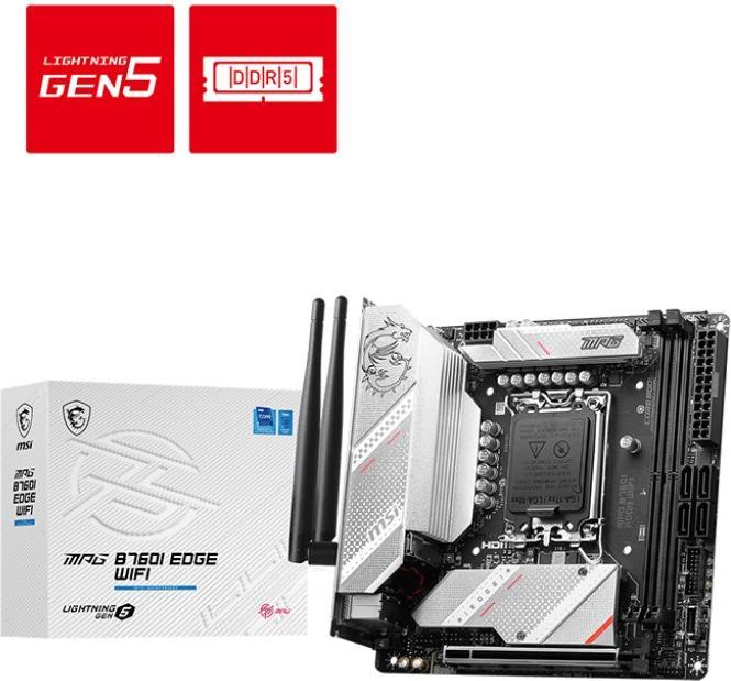 Produktbild MSI MPG B760I EDGE WIFI (LGA 1700, Intel B760, Mini-ITX)