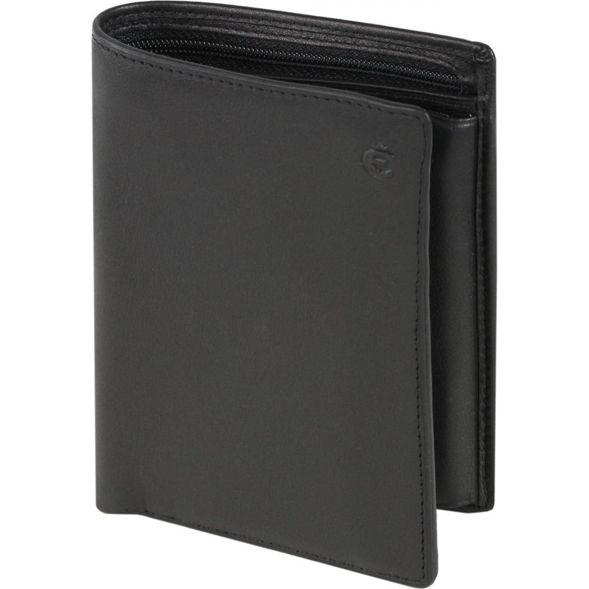 Esquire, Damen, Portemonnaie, Logo Geldbörse VII Leder 10 cm, Schwarz