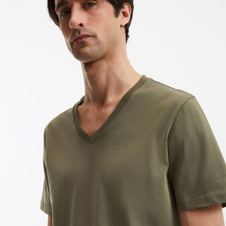 Produktbild La Redoute Collections T-Shirt mit V-Ausschnitt (M)