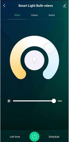 Actual product image Woox R9075 Smart Lighting Intelligent Light Bulb WLAN (E14, 5 W, 470 lm, 1 x, F)
