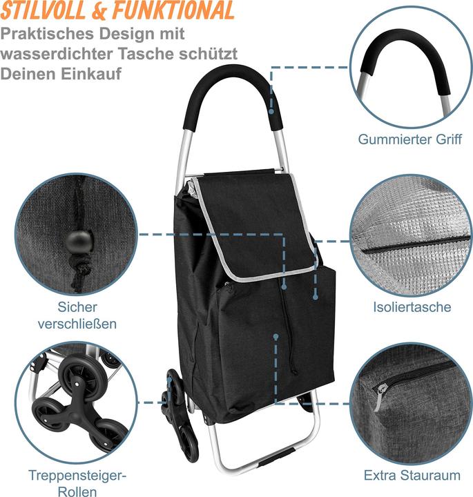 Produktbild Relaxdays Einkaufstrolley