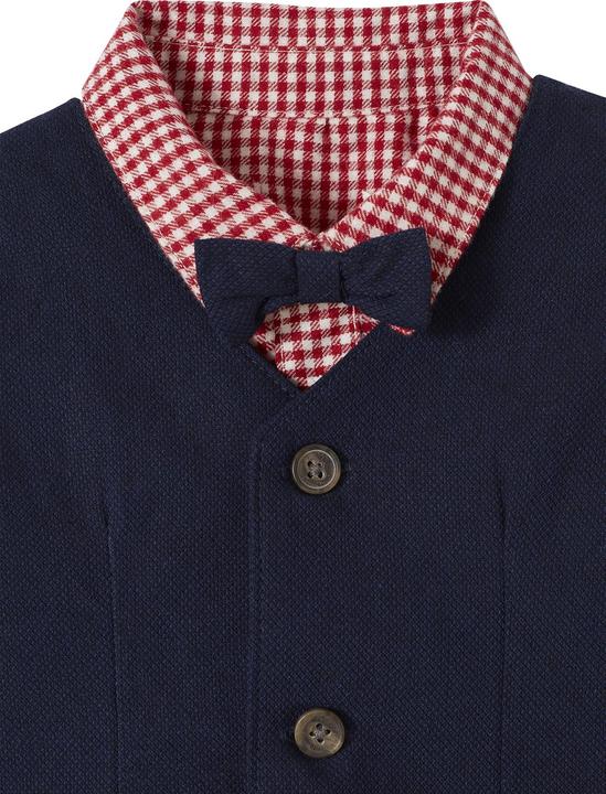 Image du produit Vertbaudet Ensemble festif bébé garçon : chemise, pantalon, gilet & noeud papillon