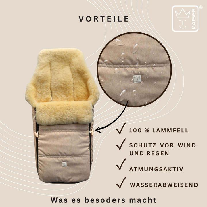 Image du produit Kaiser Baby Kaiser Lammfell Fusssack Dublas 2.0, ginger