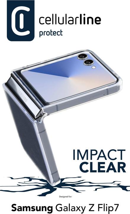 Produktbild Cellularline Impact Clear Case - Galaxy Z Flip7 Ultra-schützendes transparentes Gehäuse (Samsung Galaxy Z Flip7)