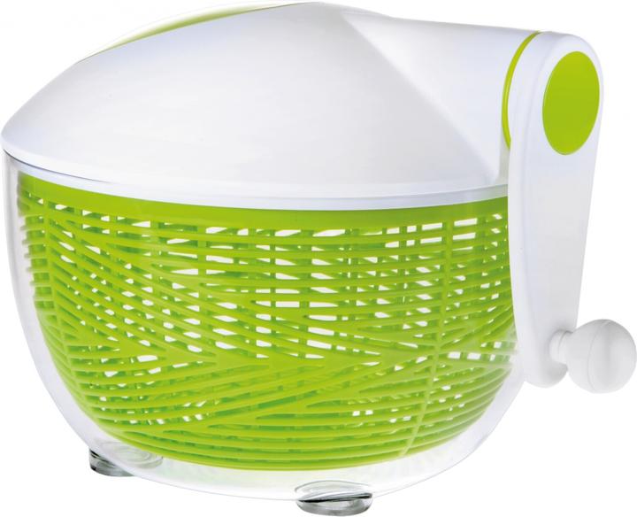 Ibili Salatschleuder Salades 26 cm Für schnelles und effektives Trocknen von Salaten und Gemüse