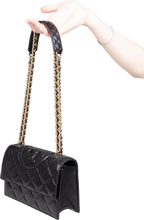 Produktbild Tory Burch fleming small leather crossbody bag color black