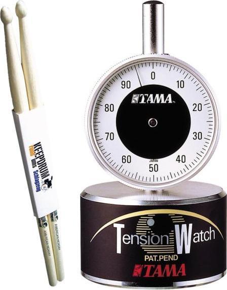 Tama TW100 Tension Watch Stimmgerät mit Drumsticks