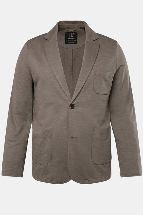 Actual product image JP1880 Sweat jacket, slub, lapel, patch pockets (L)