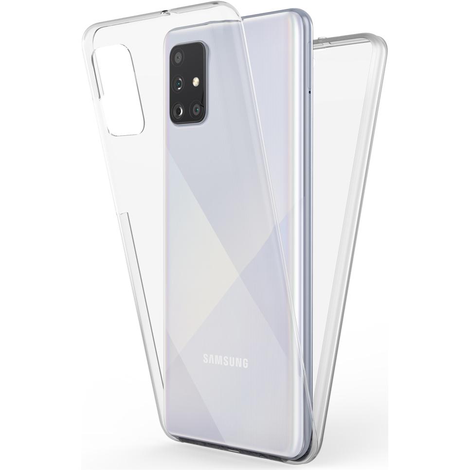 Nalia 360 Grad Handyhülle (Samsung Galaxy A71), Smartphone Hülle, Transparent