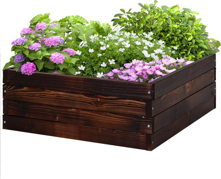 Produktbild Outsunny Quadratisches Hochbeet