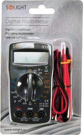 Produktbild Olight Solight multimeter, test diódy, ochrana proti preťaženiu, bzučiak (CAT II 500V, CAT III 300V)